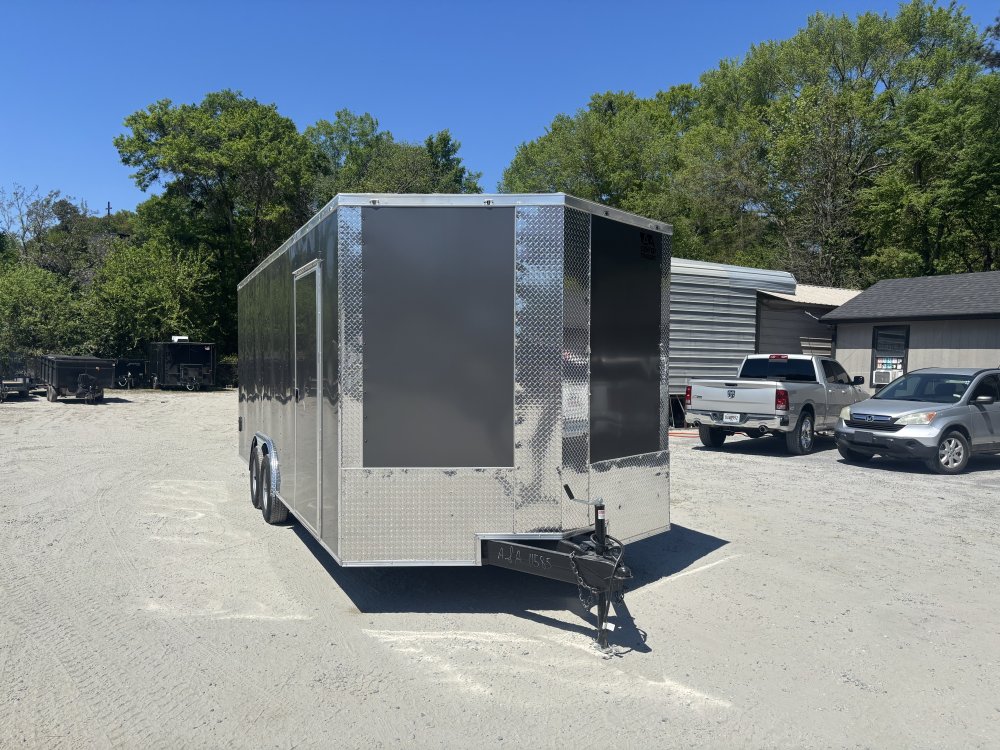 2026 J&C 8.5x20 Enclosed Trailer 7 Foot Interior Height W/ 2-5200# Axles Side Door & Ramp