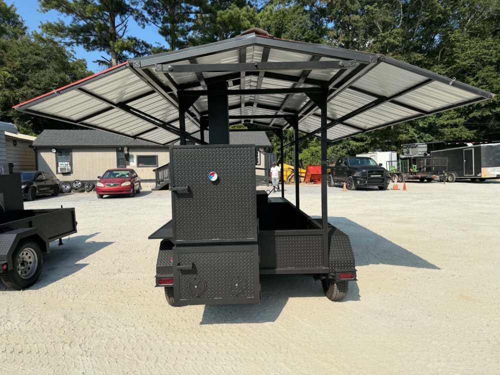 "A&A BIG PIG SMOKER N' MORE" - 72" SMOKER, GRIDDLE, SINK PKG, 2 FRYER STANDS, 2 DUAL BASKET FRYER, W