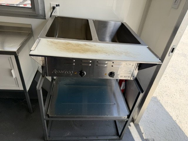 USED 8X12 Food Trailer W/ Hood Vent, Fire Suppression, Mini Split, Griddle, Charbroiler, 4 Burner Ra