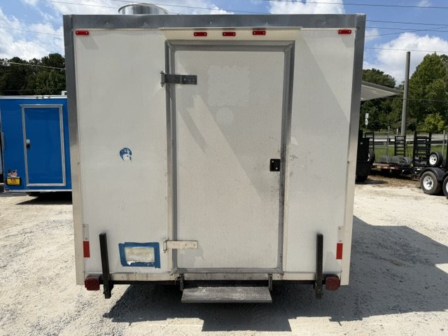 USED 8X12 Food Trailer W/ Hood Vent, Fire Suppression, Mini Split, Griddle, Charbroiler, 4 Burner Ra