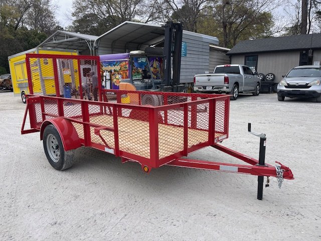 2026 Lone Wolf Trailer 5X10 Utility Trailer W/ 2 Foot Mesh Sides