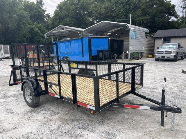 2026 Lone Wolf Trailer 6X12 Utility Trailer W/ 2 Foot Mesh Sides