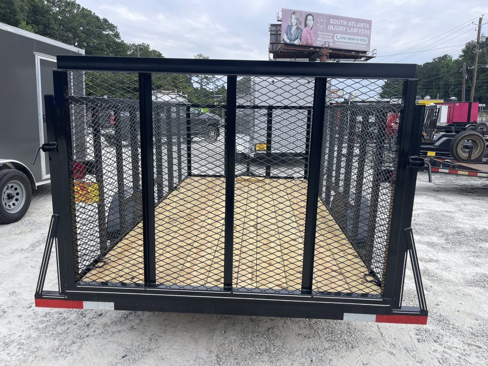6X12 Utility Trailer W/ 4 Foot Mesh Sides 2026 Lone Wolf Trailer