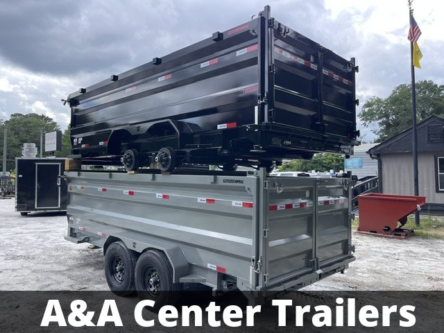 2026 Southern Utility Trailers 7x14 Dump Trailer Telescopic Lift 4 Foot Sides 14,000 GVWR W/Tarp and