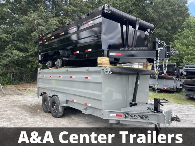 2026 Southern Utility Trailers 7x14 Dump Trailer Telescopic Lift 4 Foot Sides 14,000 GVWR W/Tarp and