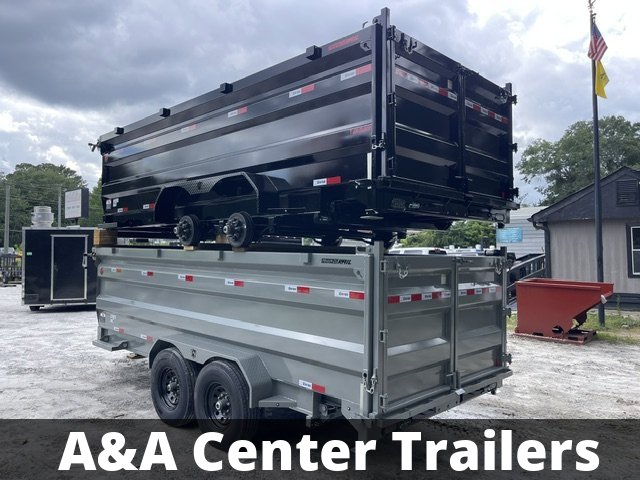 2026 Southern Utility Trailers 7x14 Dump Trailer Telescopic Lift 4 Foot Sides 14,000 GVWR W/Tarp and