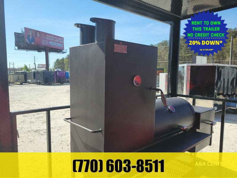 2026 Other 8.5x20 BBQ Porch Food Trailer LOADED W/ Smoker, Gas Package, Hood Vent, Dual Deep Fryers,