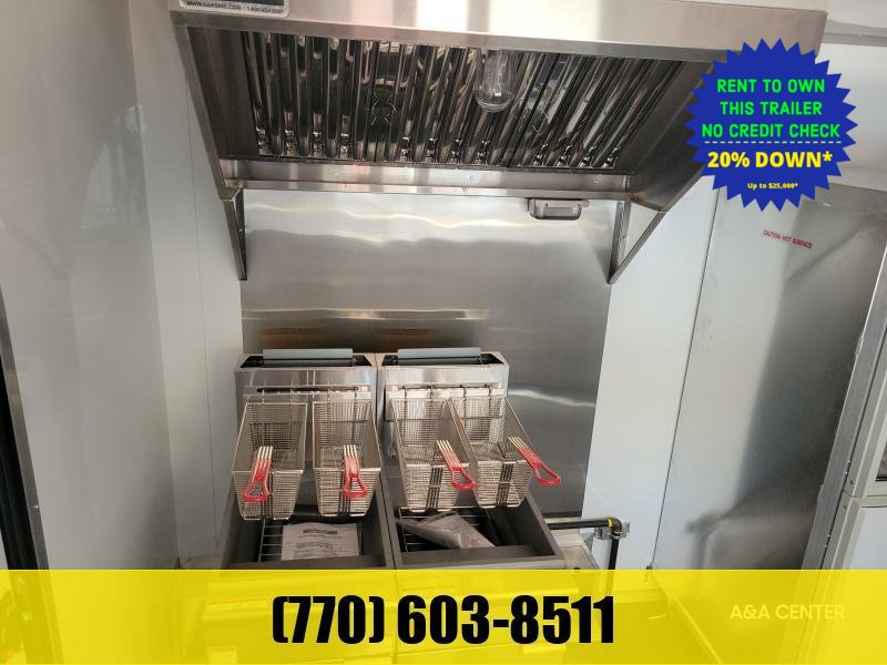 2026 Other 8.5x20 BBQ Porch Food Trailer LOADED W/ Smoker, Gas Package, Hood Vent, Dual Deep Fryers,
