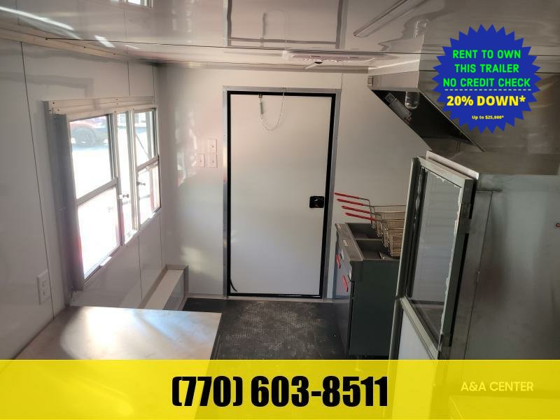 2026 Other 8.5x20 BBQ Porch Food Trailer LOADED W/ Smoker, Gas Package, Hood Vent, Dual Deep Fryers,