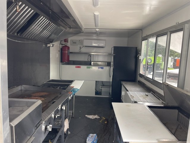 2025 FUDT USED 8X12 Food Trailer W/ Hood Vent, 4 Burner, Fire Suppression, Refrigerator, Sink PKG, C