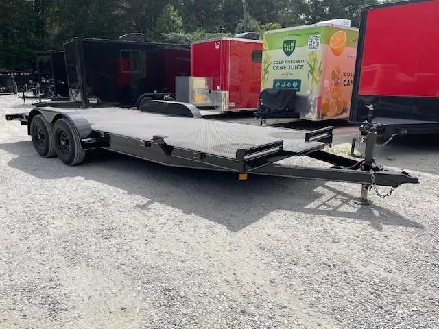 2026 Other 7X20 Steel Floor Car Hauler W/ 2-3500LB Axles Winch Plate, Removable Driver Fender, 5' Fo