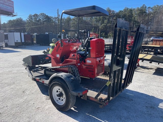2019 Other USED 5X8 Equipment Trailer MMDI W/ Mini Compact Track Loader