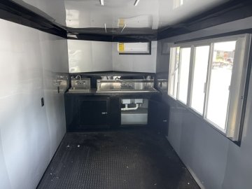 2025 Other 7x20 Used Concession W/ Porch, Triple Sink, Hand Wash Sink, Concession Window