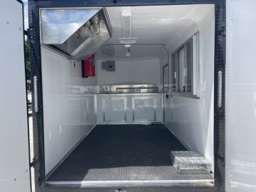 2026 Quality Cargo 7x14 Food Trailer W/ Sink Pkg, Hood Vent ,50 AMP Electrical Pkg, A/C, Finished Interior & GPS Tracker
