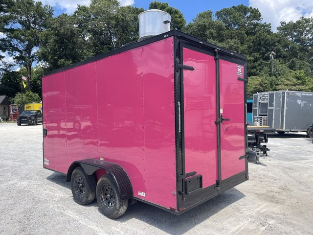 2025 Quality Cargo 7x14 Food Trailer W/ Sink Pkg, Hood Vent ,50 AMP Electrical Pkg, A/C, Finished In