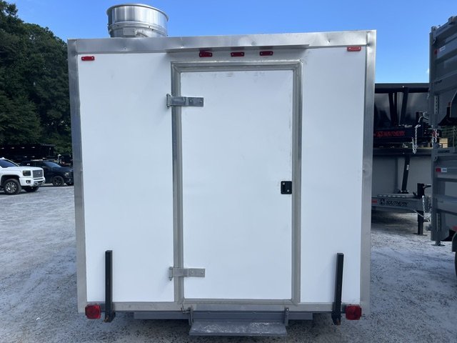 2024 FUDT USED 8X12 Food Trailer W/ Hood Vent, 4 Burner, Fire Suppression, Sink PKG, Awning Concessi