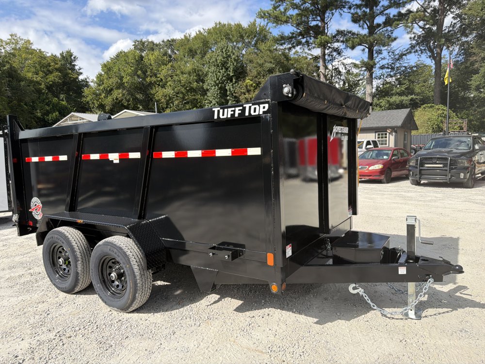 7x12 Dump Trailer W/ 4' Sides 10,400 GVWR, Tarp & Ramps 2027 Homesteader Trailers