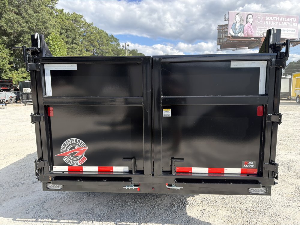 7x12 Dump Trailer W/ 4' Sides 10,400 GVWR, Tarp & Ramps 2027 Homesteader Trailers