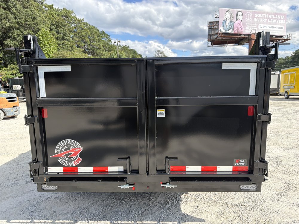 7x12 Dump Trailer W/ 4' Sides 10,400 GVWR, Tarp & Ramps 2027 Homesteader Trailers
