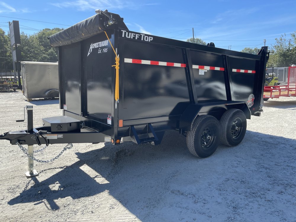 7x12 Dump Trailer W/ 4' Sides 10,400 GVWR, Tarp & Ramps 2027 Homesteader Trailers