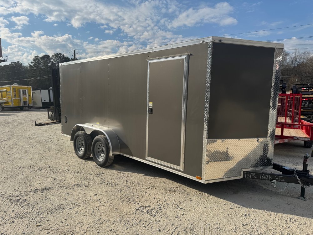 2026 Quality Cargo 7x16 Enclosed Trailer 6'3" Interior Height W/ Side Door & Ramp