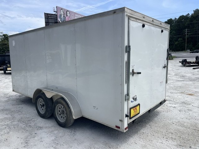 2026 Quality Cargo Trailers Used 7X16 Enclosed Trailer 6'6" Interior Height W/ Side Door & Ramp