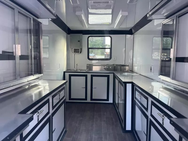 2025 Quality Cargo 7x14 Coffee Trailer or Food Service SINK PKG, 50 AMP ELECTRICAL PACKAGE, A/C, FIN