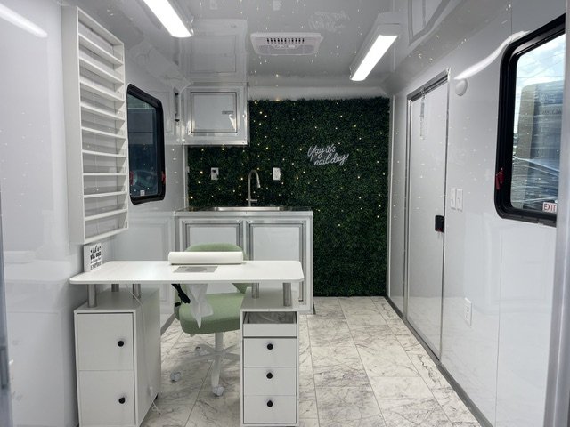 2026 Quality Cargo Trailers 7X12 NAIL SALON W/ SINK PKG,50 AMP ELECTRICAL PACKAGE, A/C, FINISHED INT