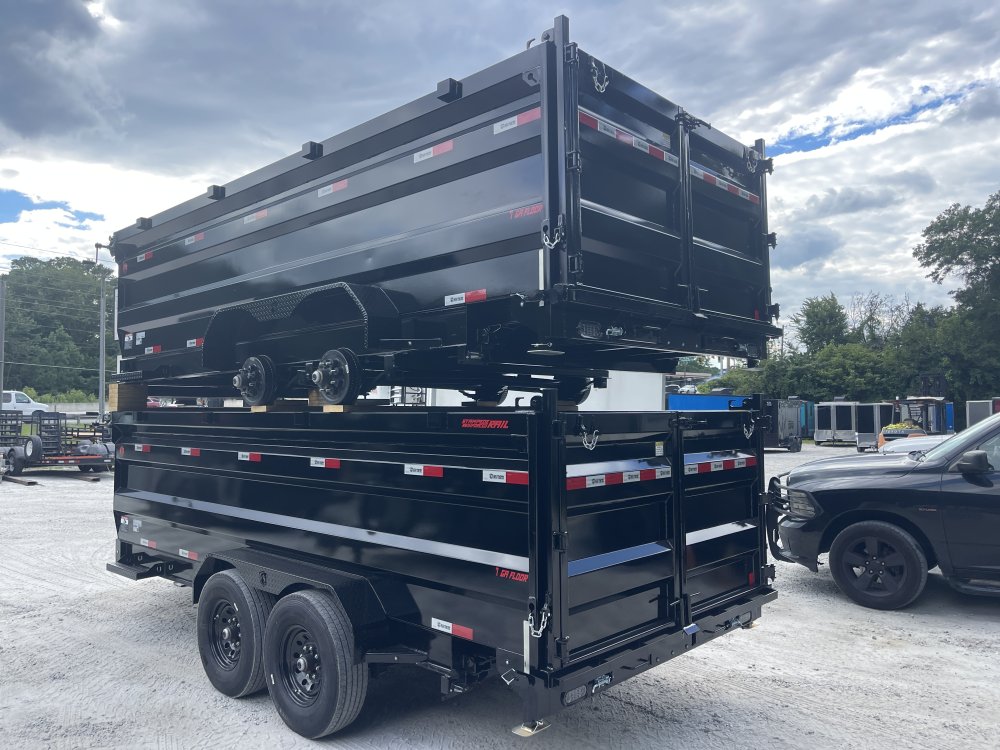 7x16 Dump Trailer Telescopic Lift 4 Foot Sides 14,000 GVWR W/Tarp and Ramps 2026 Southern Utility Tr