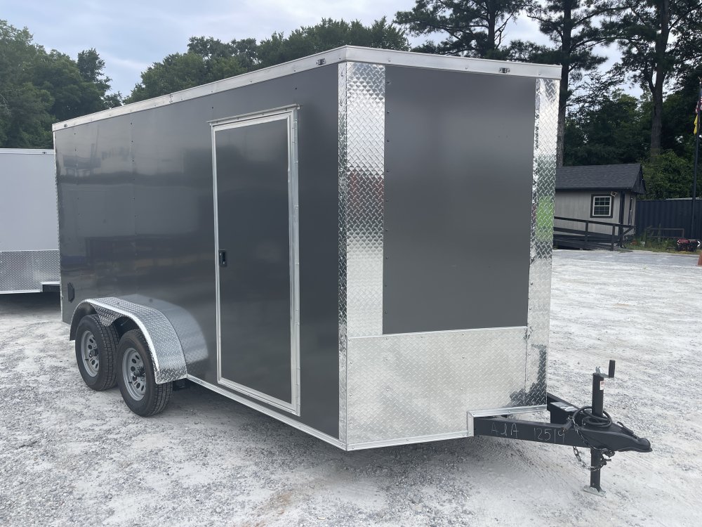 7x14 Enclosed Trailer 6'6" Interior Height W/ Side Door & Ramp 2026 J&C