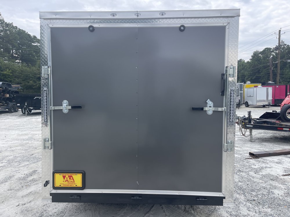 7x14 Enclosed Trailer 6'6" Interior Height W/ Side Door & Ramp 2026 J&C