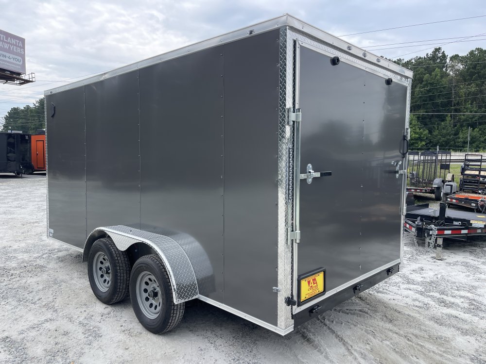 7x14 Enclosed Trailer 6'6" Interior Height W/ Side Door & Ramp 2026 J&C