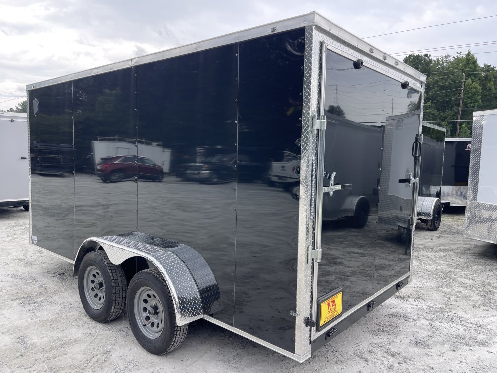 7x14 Enclosed Trailer 6'6" Interior Height W/ Side Door & Ramp 2026 J&C