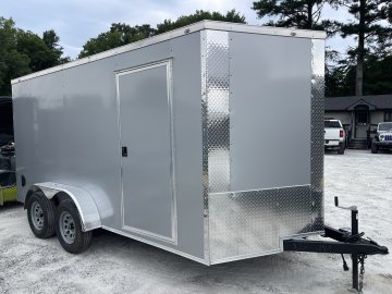 7x14 Enclosed Trailer 6'6" Interior Height W/ Side Door & Ramp 2026 J&C