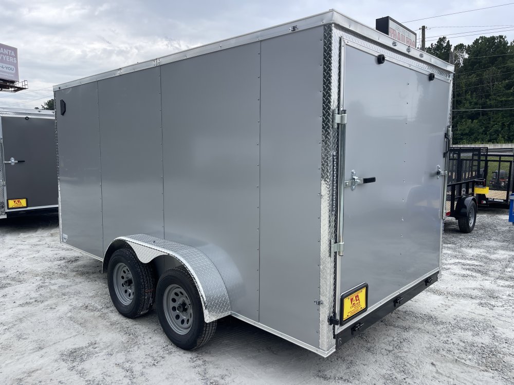 7x14 Enclosed Trailer 6'6" Interior Height W/ Side Door & Ramp 2026 J&C