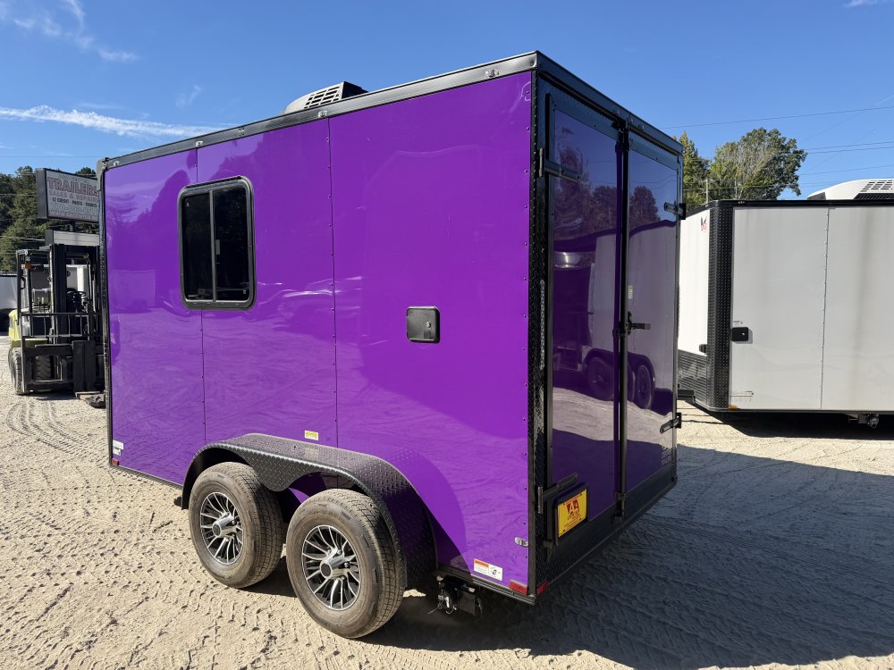 7x12 Pet Grooming Trailer 50" Tub, High Velocity Dryer & Integrated Vacuum System 2026 Quality Cargo