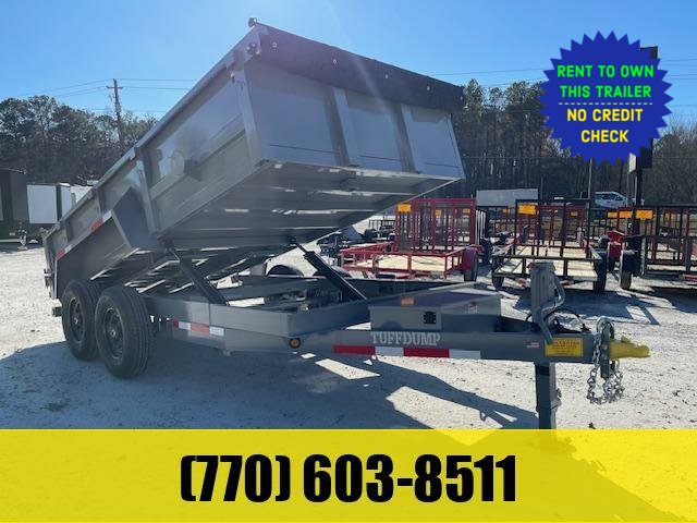 2026 Tuff Dump 7x14 Dump Trailer W/ 2' Foot Walls 2-7000LB Axles