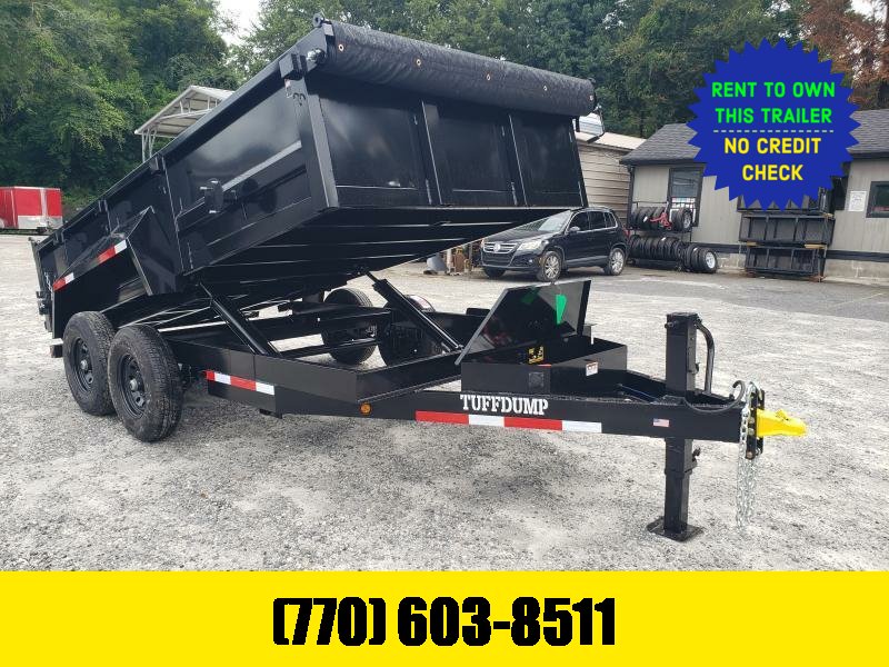 2026 Tuff Dump 7x14 Dump Trailer W/ 2' Foot Walls 2-7000LB Axles