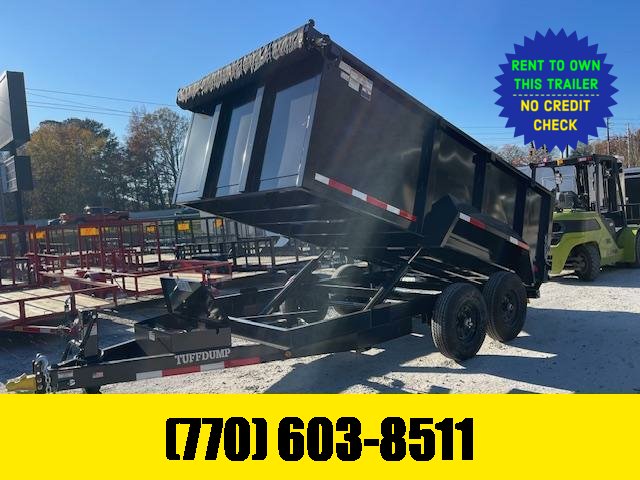 2026 Tuff Dump 7x14 Dump Trailer W/ 4' Foot Walls 2-7000LB Axles