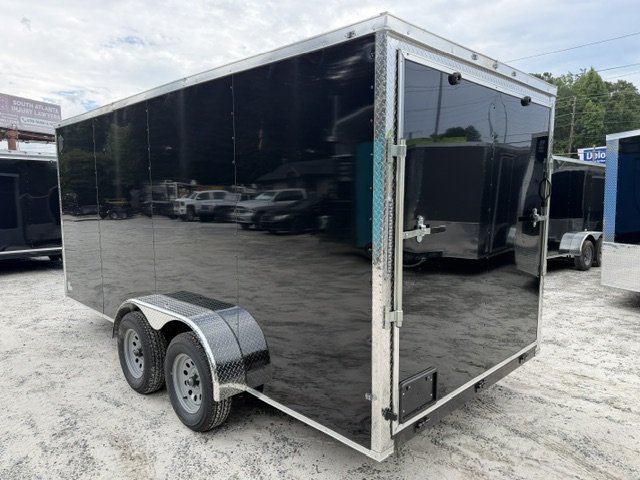 7x16 Enclosed Trailer Dual Axle 6'6" Interior Height W/ Side Door & Ramp 2026 J&C