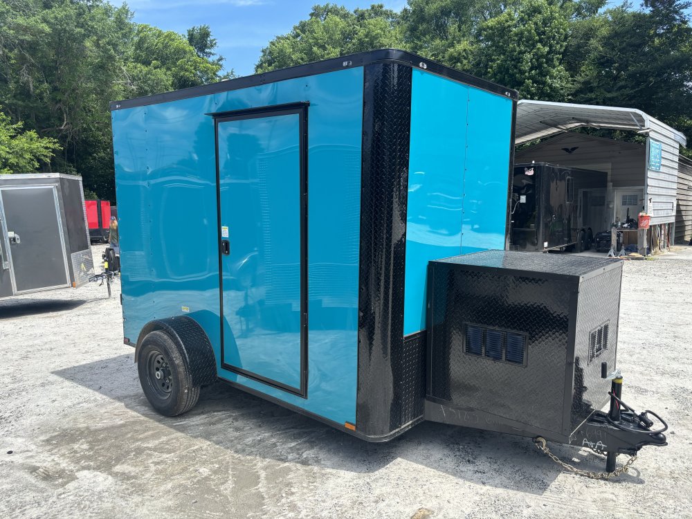 2026 Quality Cargo 6X10 Pet Grooming Trailer 50" Tub, Grooming Table, Dryer & More