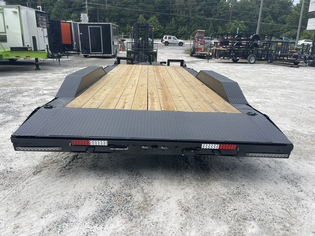 8.5X20 Wood Floor Car Hauler W/ 2-5200LB Axles, Driveover Fenders , 5' Foot Slide in Ramps 2027