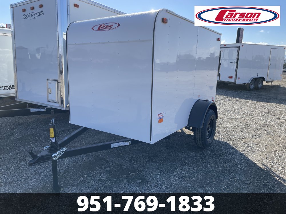 2025 CARSON 60" X 8' EL ENCLOSED TRAILER W/ REAR RAMP DOOR