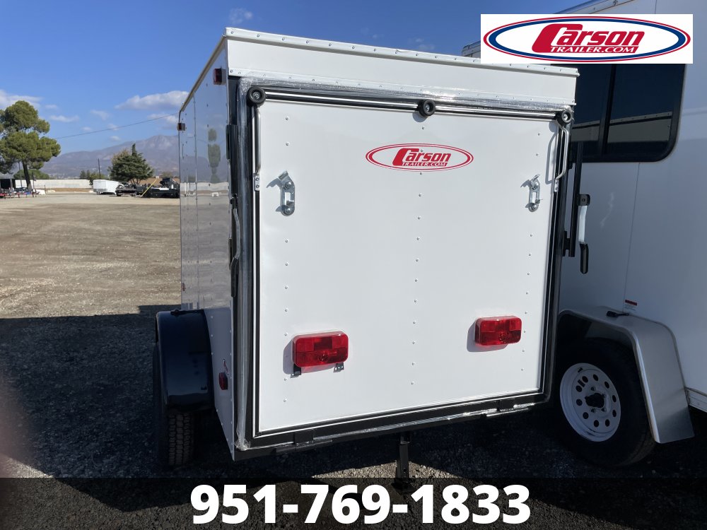 2025 CARSON 60" X 8' EL ENCLOSED TRAILER W/ REAR RAMP DOOR