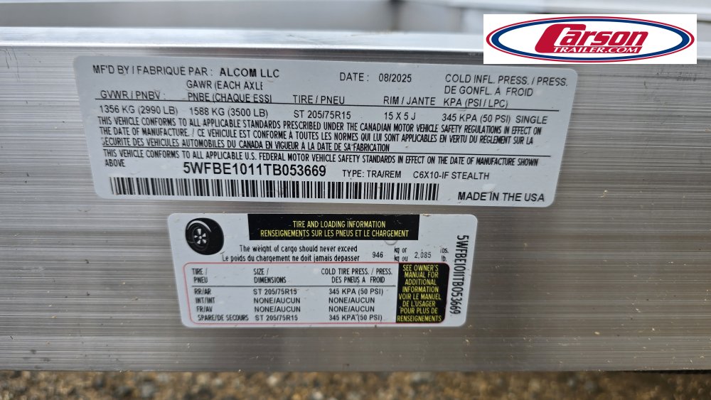 72x10 Stealth Trailers Enclosed Cargo