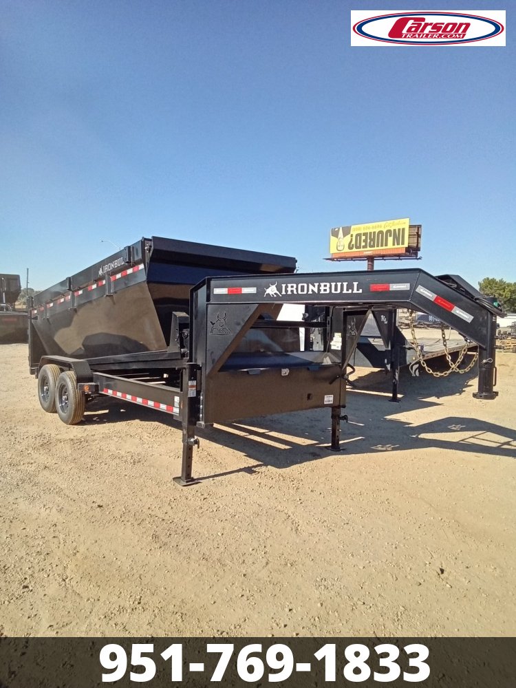 2024 IRONBULL 7' X 16' GOOSNECK ROLLOFF DUMP TRAILER