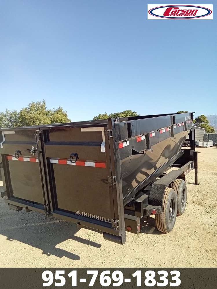 2024 IRONBULL 7' X 16' GOOSNECK ROLLOFF DUMP TRAILER