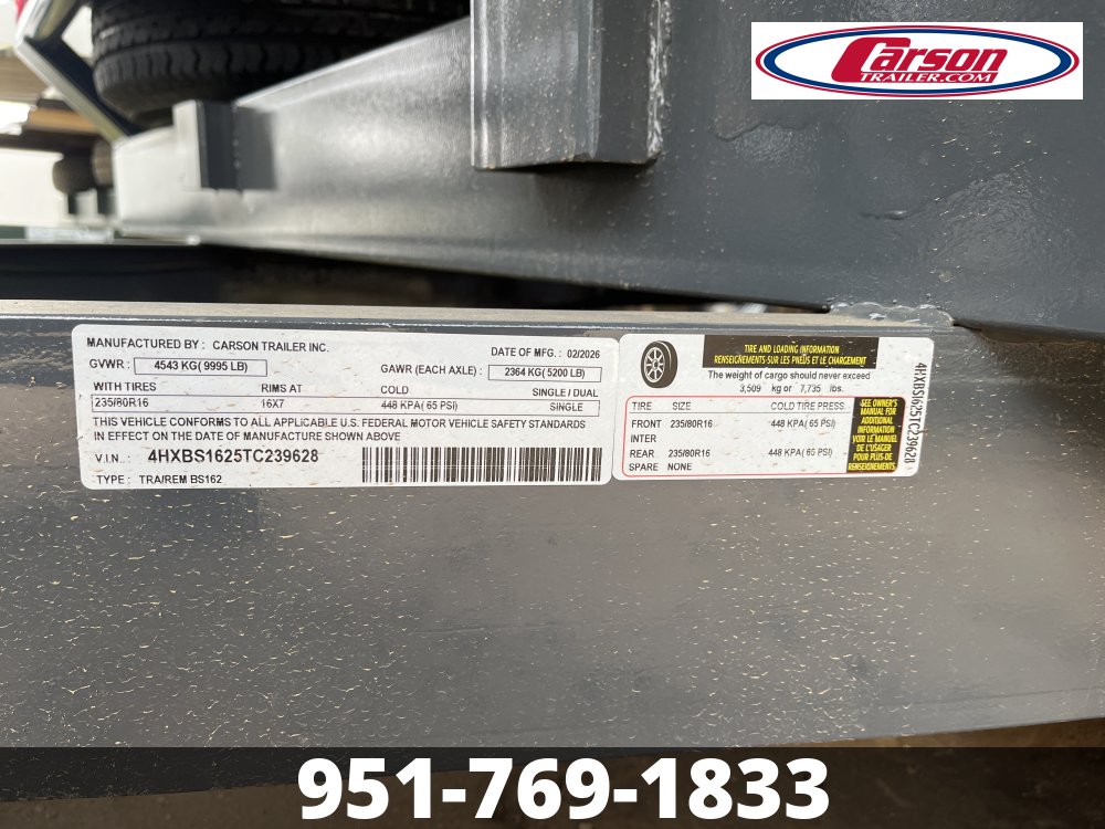 83x16 Carson HD Equipment