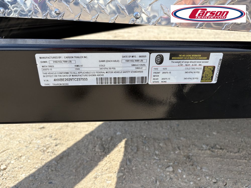96x20 Carson Trailer Enclosed Cargo