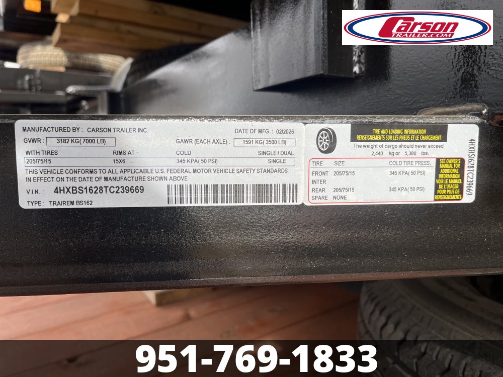 83x16 Carson Open Car Hauler